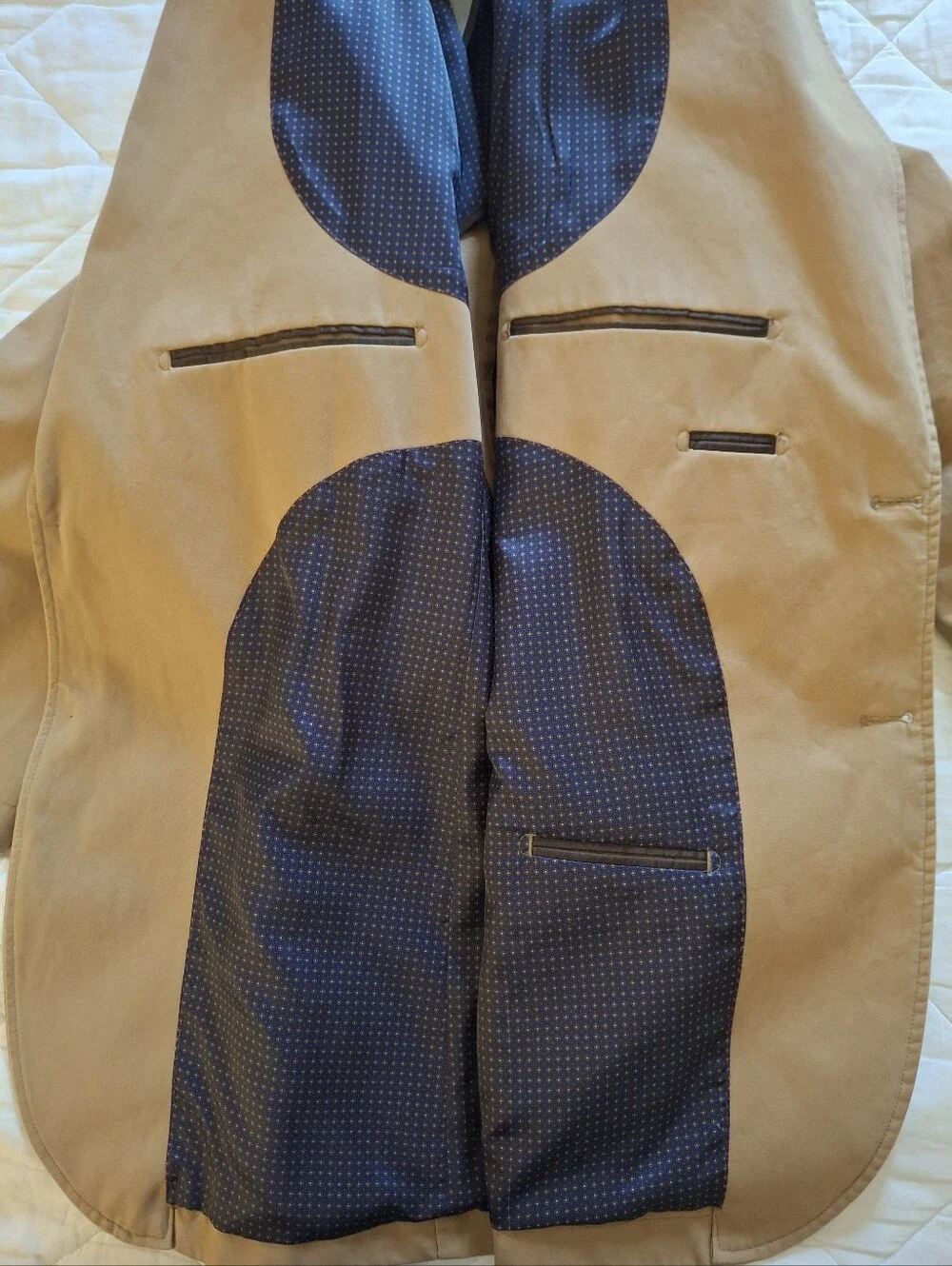 Daniel Cremieux Classics Khaki/Tan Sports Coat 100% Cotton Size: XXL